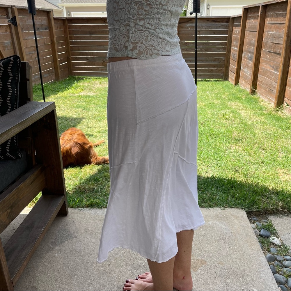 White Midi Skirt